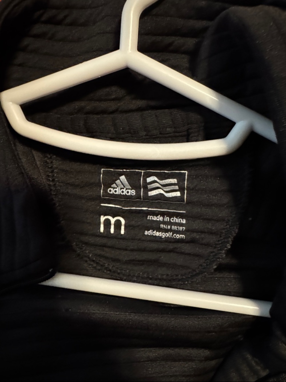 adidas EXOS Black Ribbed Full-Zip Jacket - Picture 2 of 7